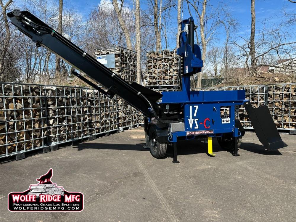 Coming September 2026 - 17VS-C &ndash; Vertical Log Splitter with Conveyor 